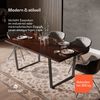 Blumfeldt Bearsdon Esstisch – Farbe Walnuss MDF-Tischplatte 180x90 cm, Schwarze Tischbeine aus Metall, Industrieller Loft-Stil, Hitze- und Kratzfest, Perfekt für Esszimmer und Küche Bild 4