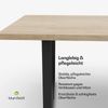 Blumfeldt Bearsdon Esstisch – Farbe Walnuss MDF-Tischplatte 180x90 cm, Schwarze Tischbeine aus Metall, Industrieller Loft-Stil, Hitze- und Kratzfest, Perfekt für Esszimmer und Küche Bild 5