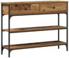 vidaXL Konsolentisch mit Regal Altholz 100 x 25 x 75 cm Holzwerkstoff 863511 Bild 2