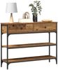 vidaXL Konsolentisch mit Regal Altholz 100 x 25 x 75 cm Holzwerkstoff 863511 Bild 3