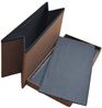style home Sitzbank faltbare Sitzhocker mit Stauraum, 76*38*38cm (Aufbewahrungsbox mit Deckel, gepolstert Sitzwürfel Fußhocker, Sitztruhe aus Leinen), für Wohnzimmer Schlafzimmer, Dunkelbraun Bild 3