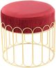 Hocker Cleopatra 425 Bordeaux / Gold Bild 4