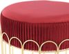 Hocker Cleopatra 425 Bordeaux / Gold Bild 3