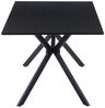 Tisch MDF Dunkelgrau Stahl Schwarz 180x90 Bild 3