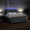 vidaXL Boxspringbett mit Matratze Dunkelgrau 200x200 cm Stoff 3292896 Bild 5