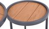 Beistelltisch MELINA 2er Set - Kunststoff Braun 40x33,5x33,5cm | Couchtisch Sofatisch Abstelltisch Bild 2