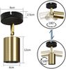 ZMH Deckenleuchte E27 Deckenlampe Schwarz-Gold Deckenstrahler Industrial 1 Flammig Vintage Wandstrahler Schwenkbar Modern Spotleuchte für Küche Flur Gänge Nachttisch Wohnzimmer Schlafzimmer Bild 5