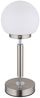 2er Set LED Tischleuchte silber, Touchdimmer, Akku, H 28,5 cm Bild 5