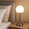 2er Set LED Tischleuchte silber, Touchdimmer, Akku, H 28,5 cm Bild 3