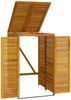 vidaXL Mülltonnenbox für 1 Tonne 70x89x117 cm Massivholz Akazie 360027 Bild 5