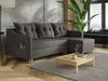 AX LIVING Ecksofa Samt Balerno 224 cm – Stilvolles Design in Grau Bild 2