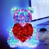 LED Dekoleuchte, Tischlampe, Kristalloptik Bär, H 30 cm Bild 3