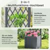 COSTWAY Blumenkasten (1 St), mit Rankgitter, Hochbeet für Kletterpflanzen, 40x40x140cm Bild 4