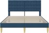 vidaXL Bettrahmen mit Kopfteil Blau 140 x 200 cm Stoff 42027802 Bild 4