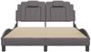 vidaXL Bettgestell "Viana" ohne Matratze Grau 140x190 cm Kunstleder 3208092 Bild 4