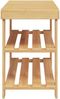 vidaXL Schuhregal mit 3 Ablagen 70x27,5x45 cm Bambus 373365 Bild 4