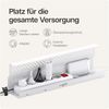 Desktronic Kabelkanal Schreibtisch, 2x43cm, Hochwertiger Stahl, Kabel Organizer für Kabelführung Weiß Bild 3