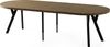 WFL GROUP Esstisch Twixy ausziehbar rund industrial mit schwarzen Holzbeinen (MADE IN EU, erhältlich in 2 Größen – Durchmesser 100 cm, ausziehbar auf 250/300 cm), XXL groß extra lang Ausziehtisch für 5-16 oder 5-14 Personen Bild 2