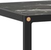 vidaXL TV-Schrank Schwarz mit Schwarzer Marmor-Optik Glas 100x40x40 cm 322858 Bild 5