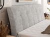 Boxspringbett DAGOS 160 x 200 cm mit Kopfteil, Lattenrost und Stauraum – Doppelbett mit Matratze & Topper T25 , stabile Konstruktion, Bettkasten, modernes Design - Hellgrau Schenille grob gewebt - H3 Bild 3
