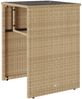vidaXL 3-tlg. Bistro-Set mit Kissen Beige Poly Rattan 4003873 Bild 4