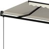vidaXL Markise Automatisch Einziehbar 400x350 cm Creme 3069187 Bild 5