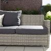 HOME DELUXE 'Bahia' Sitzgruppe mit Tisch, Polyrattan grau / Kissen anthrazit Bild 5