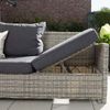 HOME DELUXE 'Bahia' Sitzgruppe mit Tisch, Polyrattan grau / Kissen anthrazit Bild 4