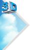 3D LED Panel Deckenleuchte 3D-Bild blauer Himmel mit weißen Wolken Bild 2