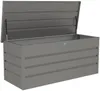 Vente-unique - TOMASO Gartenaufbewahrung Metall Grau - B 73 cm x H 72 cm x L 174 cm Bild 5