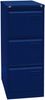 Bisley LIGHT Hängeregistraturschrank, einbahnig, DIN A4, 3 HR-Schubladen, Farbe oxfordblau Bild 2