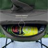 Skandika Campingstuhl Moonchair Sirkka Gartenstuhl, Faltsessel bis 150 kg, klappbar, faltbar (stabiles Rahmensystem, praktische Seitentasche), gepolstert, Tragegriff, Kühlfach, Anti-Rutsch-Füße, Mondsessel Camping Bild 4