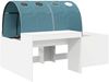 vidaXL Bett mit Tunnel 4 pcs Weiß und Hellblau Holzwerkstoff 3423666 Bild 2