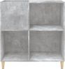 vidaXL Plattenschrank Betongrau 84,5x38x89 cm Holzwerkstoff 831993 Bild 5
