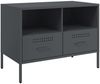 vidaXL TV-Schrank Anthrazit 68x39x50,5 cm Stahl 843046 Bild 2