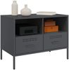 vidaXL TV-Schrank Anthrazit 68x39x50,5 cm Stahl 843046 Bild 4