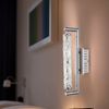 LED Wandleuchte, Chrom, Glas, klar, B 38 cm Bild 4