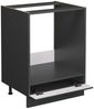 Herdumbauschrank Fame-Line Anthrazit-Gold Landhaus 60 cm , AP Anthrazit Vicco Bild 5