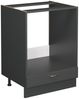 Herdumbauschrank Fame-Line Anthrazit-Gold Landhaus 60 cm , AP Anthrazit Vicco Bild 1