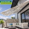Windhager Beschattungsnetz COTE D´Azur - 3x4 Meter - Weiß/Grau - Sonnensegel, Sonnenschutz, Schattennetz, Schattierungsnetz - Terassenüberdachung - geeignet für Terasse, Balkon und Garten Bild 2