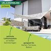 Windhager Beschattungsnetz COTE D´Azur - 3x4 Meter - Weiß/Grau - Sonnensegel, Sonnenschutz, Schattennetz, Schattierungsnetz - Terassenüberdachung - geeignet für Terasse, Balkon und Garten Bild 3