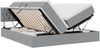 vidaXL LED-Speicherbett mit Matratze Hellgrau 180 x 200 cm Stoff 3371573 Bild 2