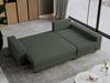 Ecksofa mit Schlaffunktion L-Form mit Bettkasten - DORIAN-Non - Grün Boucle Bild 4
