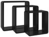 vidaXL Würfelregale 3 Stk. Schwarz MDF [323953] Bild 3
