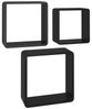 vidaXL Würfelregale 3 Stk. Schwarz MDF [323953] Bild 2