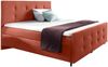 99rooms Primo Boxspringbett 120x200 cm Velours MONOLITH Korallenrot Bild 4