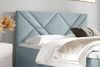 99rooms Umbro Boxspringbett 120x200 cm Velours MONOLITH Silber Bild 4