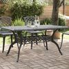 vidaXL Gartentisch Schwarz 150x90x72 cm Aluminiumguss 4002804 Bild 3