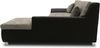 DOMO Collection Treviso, Ecksofa, Webstoff/Kunstleder weißgrau/schwarz, 240 x 178 cm Bild 4