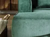 Vente-unique - PINETA Sofa Samt Grün - B 180 cm x H 67 cm x L 230 cm Bild 5